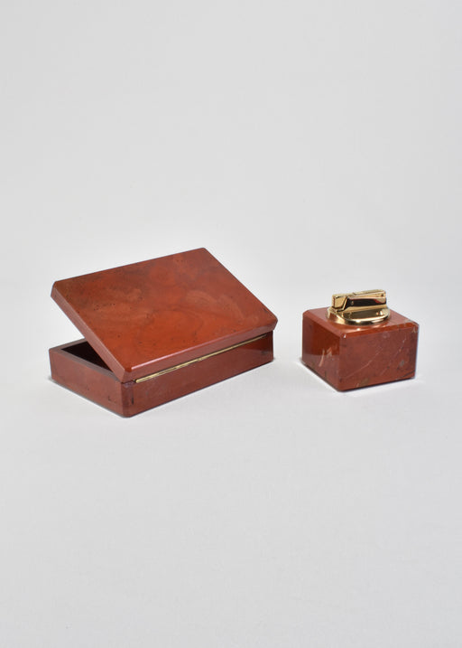 Jasper Box and Lighter Set