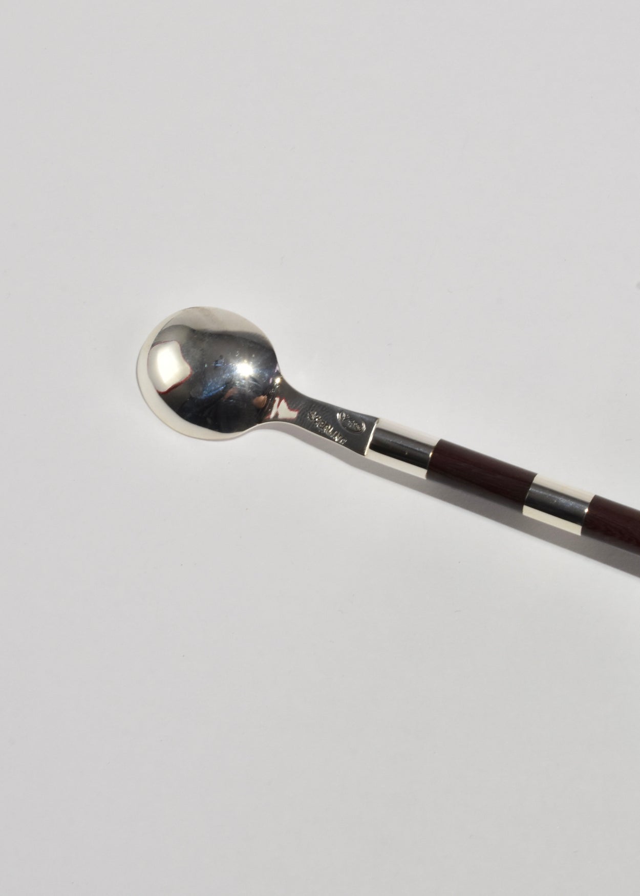 Rosewood and Silver Coffee Spoons