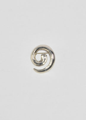 Sterling Spiral Brooch