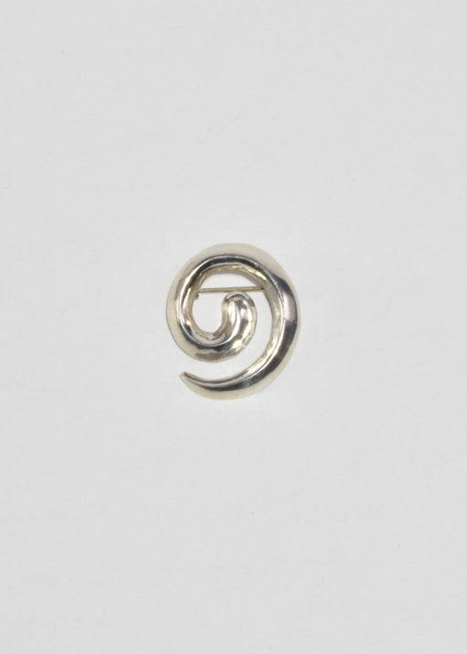 Sterling Spiral Brooch