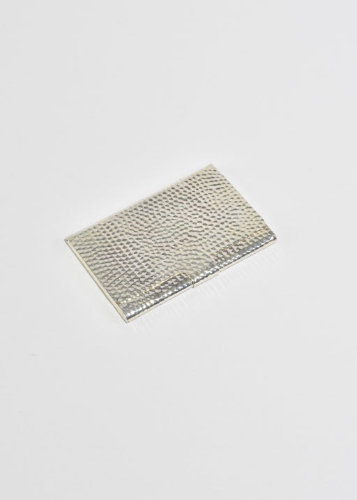 Hammered Sterling Card Case