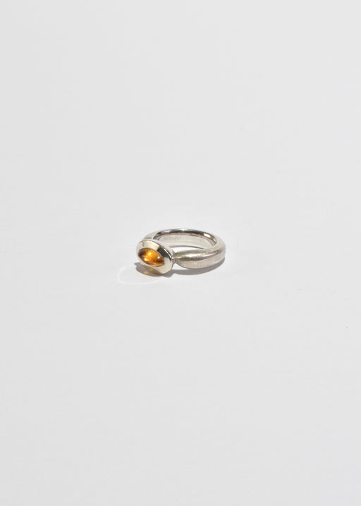 Modernist Citrine Ring