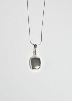 Silver Perfume Pendant Necklace