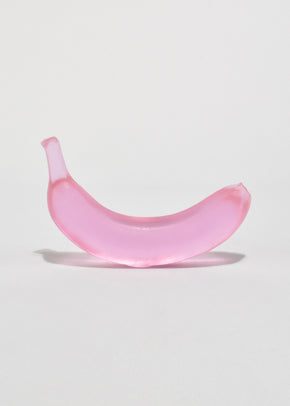 Glass Banana in Pink