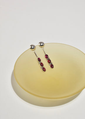 Garnet Drop Earrings