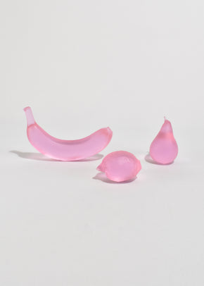 Glass Banana in Pink