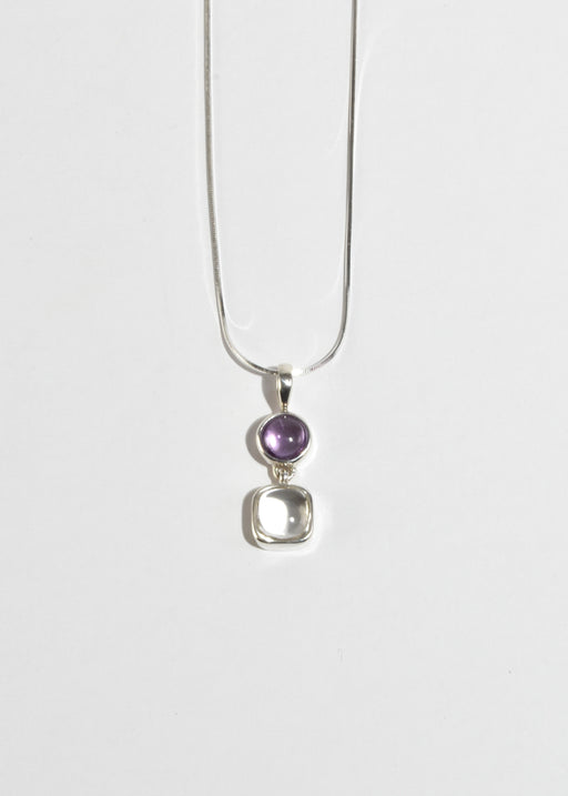 Amethyst Quartz Pendant Necklace