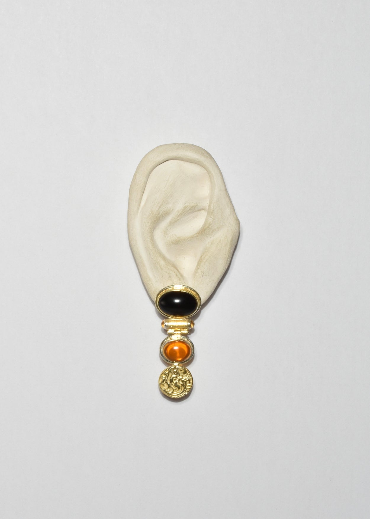 Amber Onyx Citrine Earrings