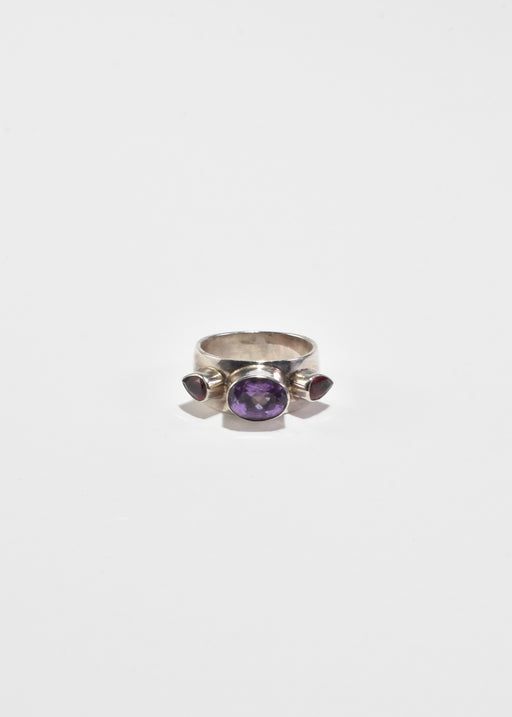 Amethyst Garnet Ring