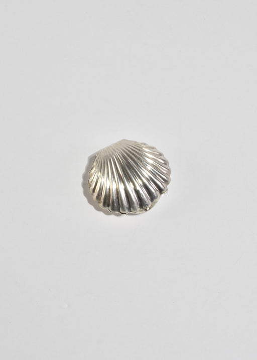 Silver Shell Pill Box