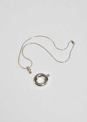 Circle Perfume Pendant Necklace