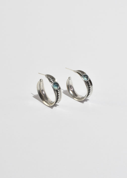 Topaz Hoop Earrings