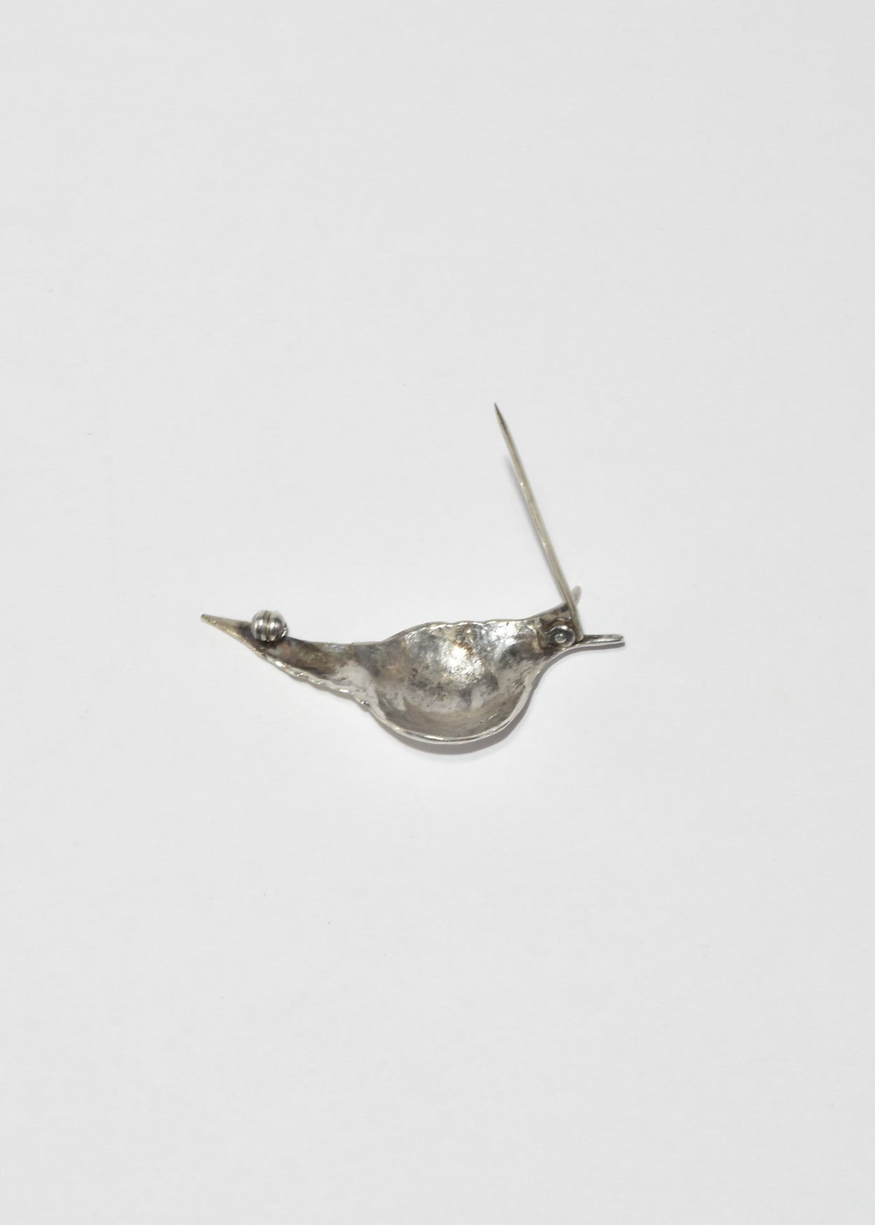 Sterling Snail Brooch