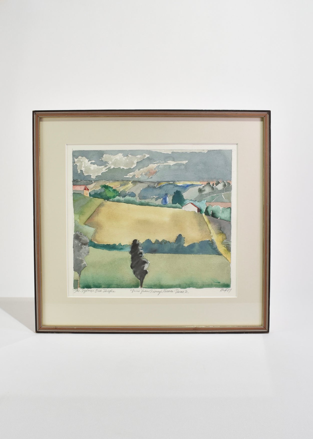 Watercolor Landscape, Framed