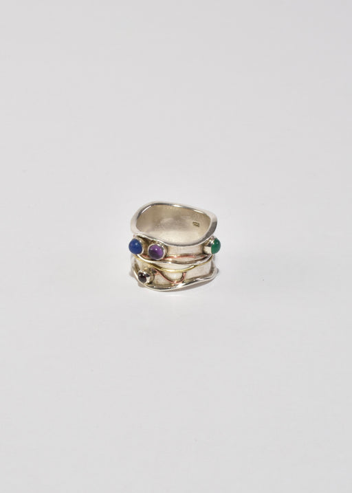 Sculptural Multi Stone Ring