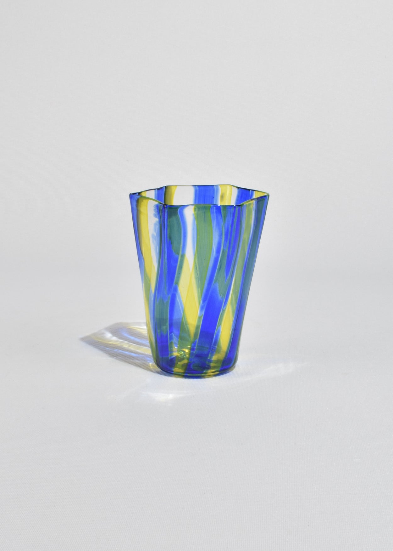 Yellow/Blue Venetian Glass Sample