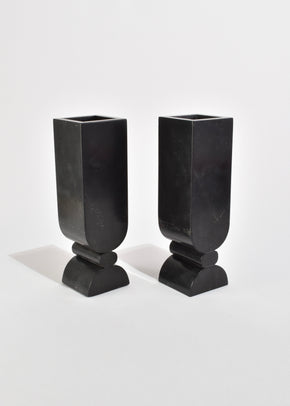 Beacon Vase in Black Onyx