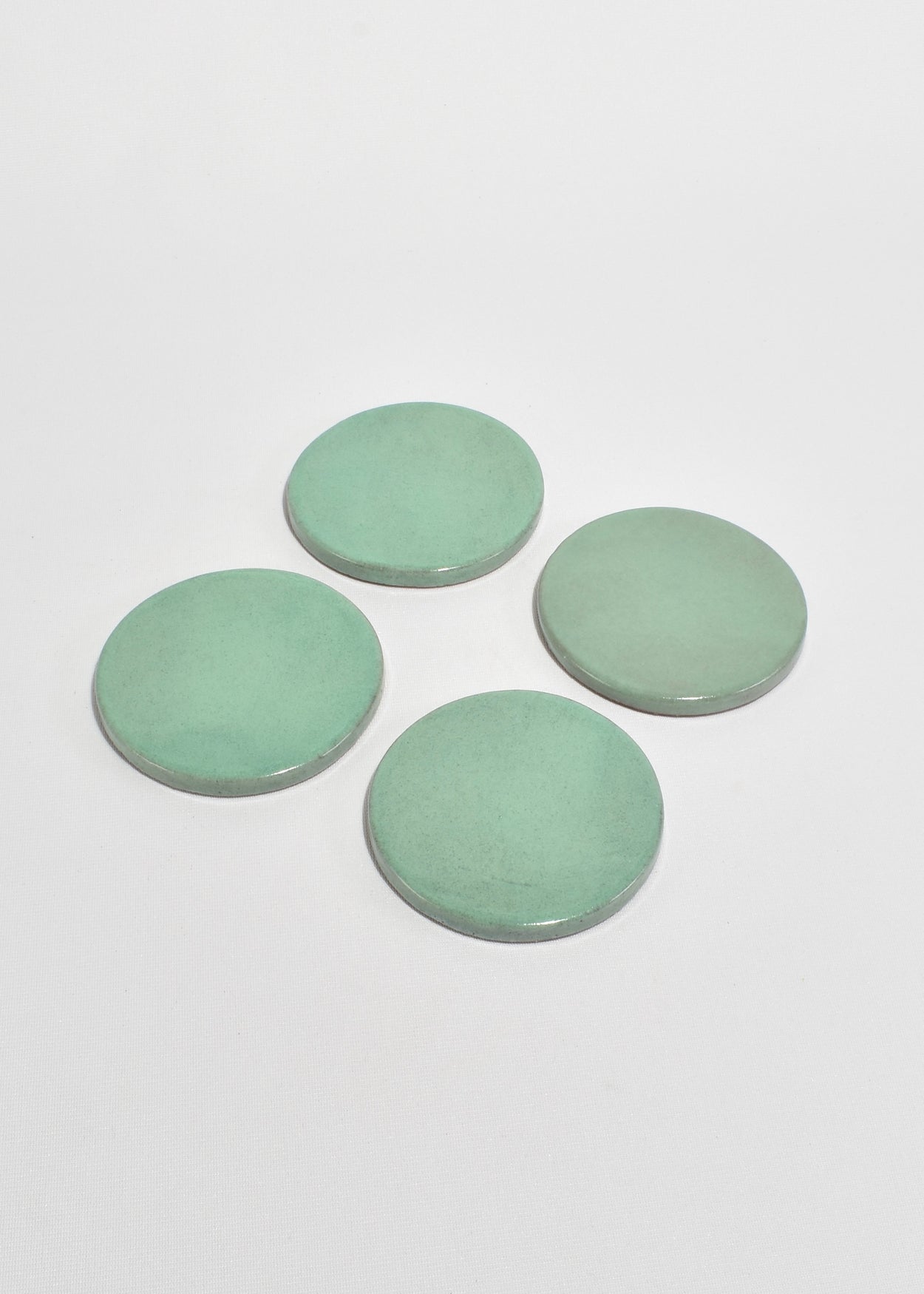 Mint Ceramic Coaster Set