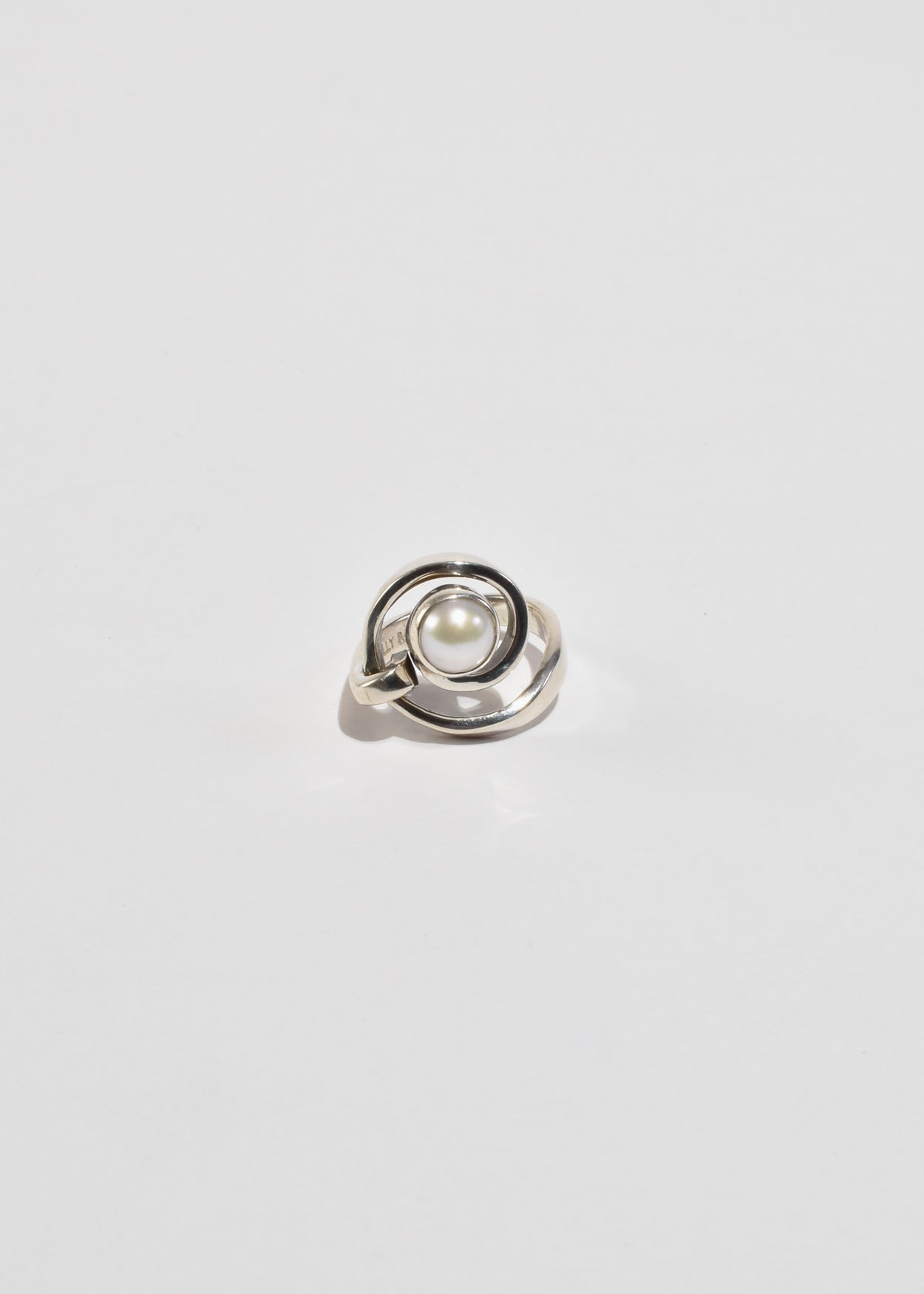 Spiral Pearl Ring