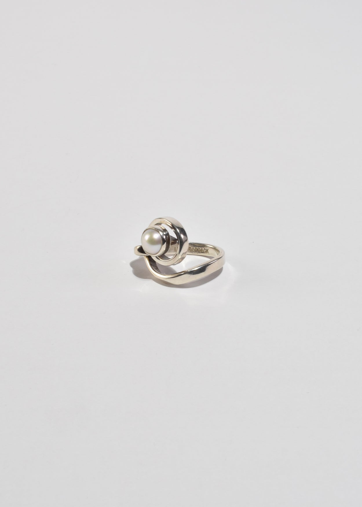 Spiral Pearl Ring