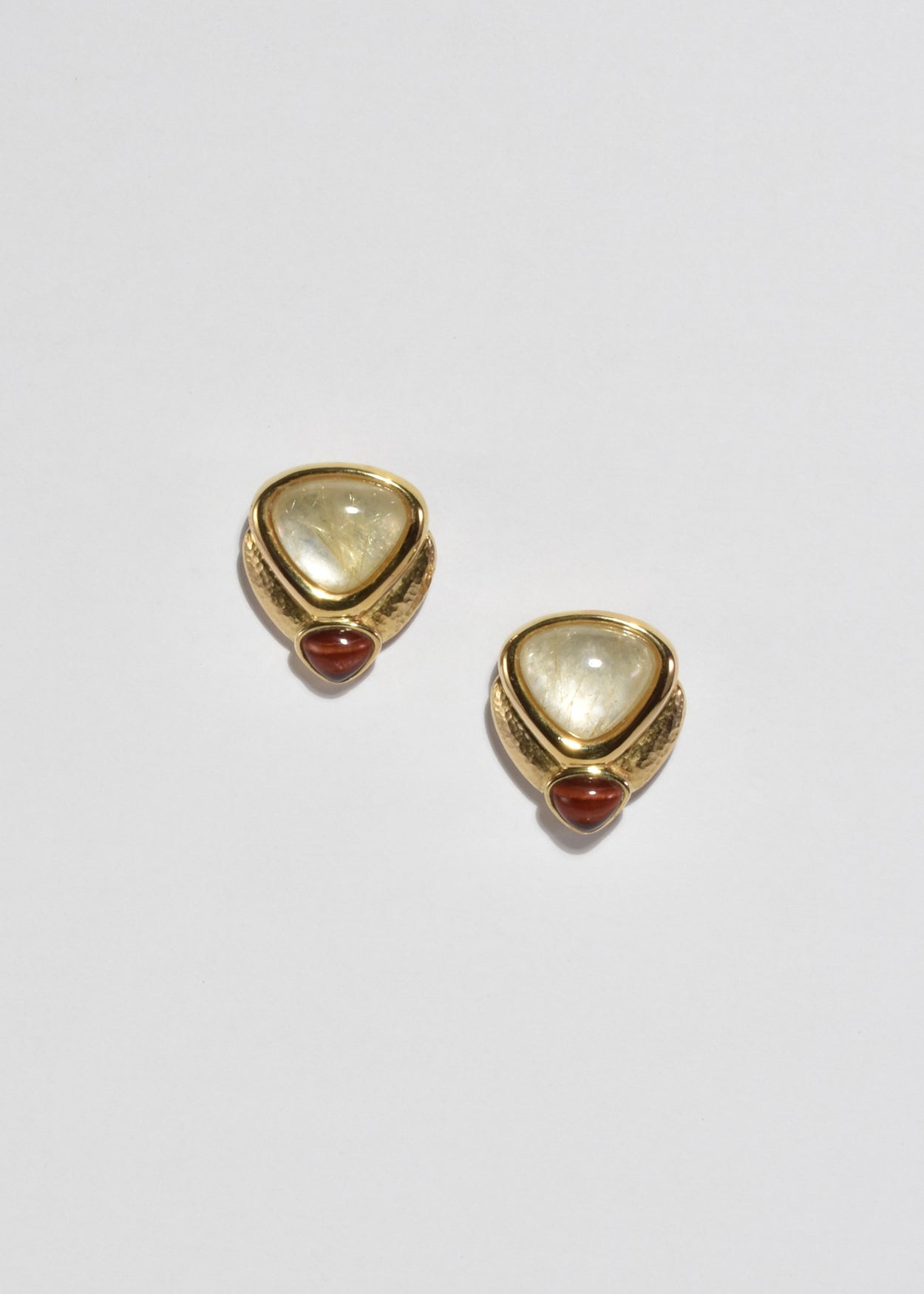 Quartz Cat's Eye Earrings