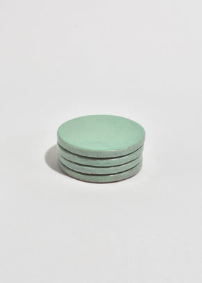 Mint Ceramic Coaster Set