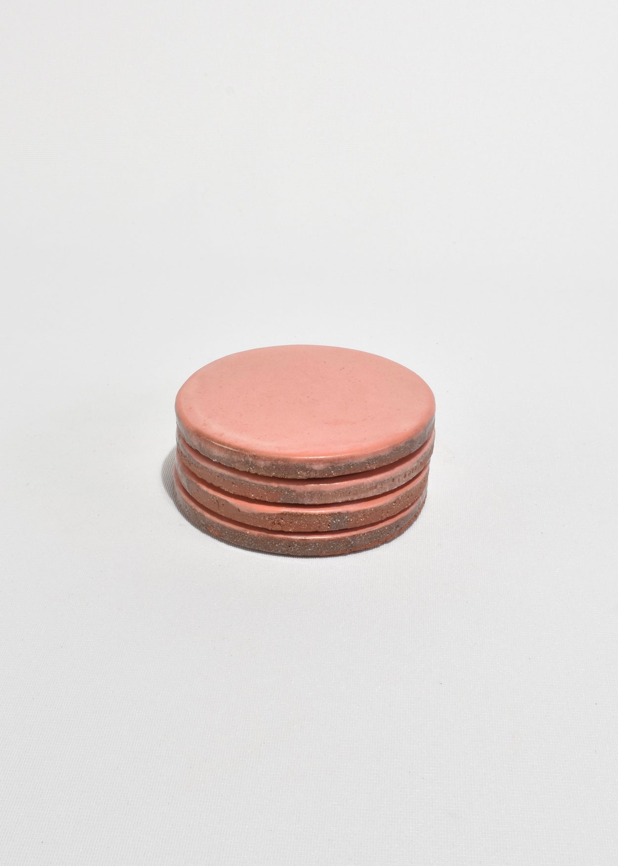 Pink Ceramic Coaster Set