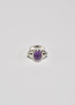 Amethyst Pearl Ring