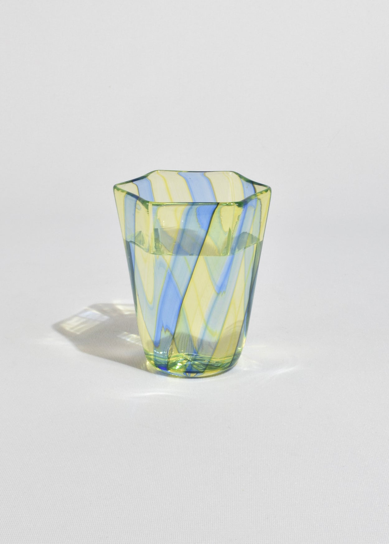 Yellow/Blue Venetian Glass Sample