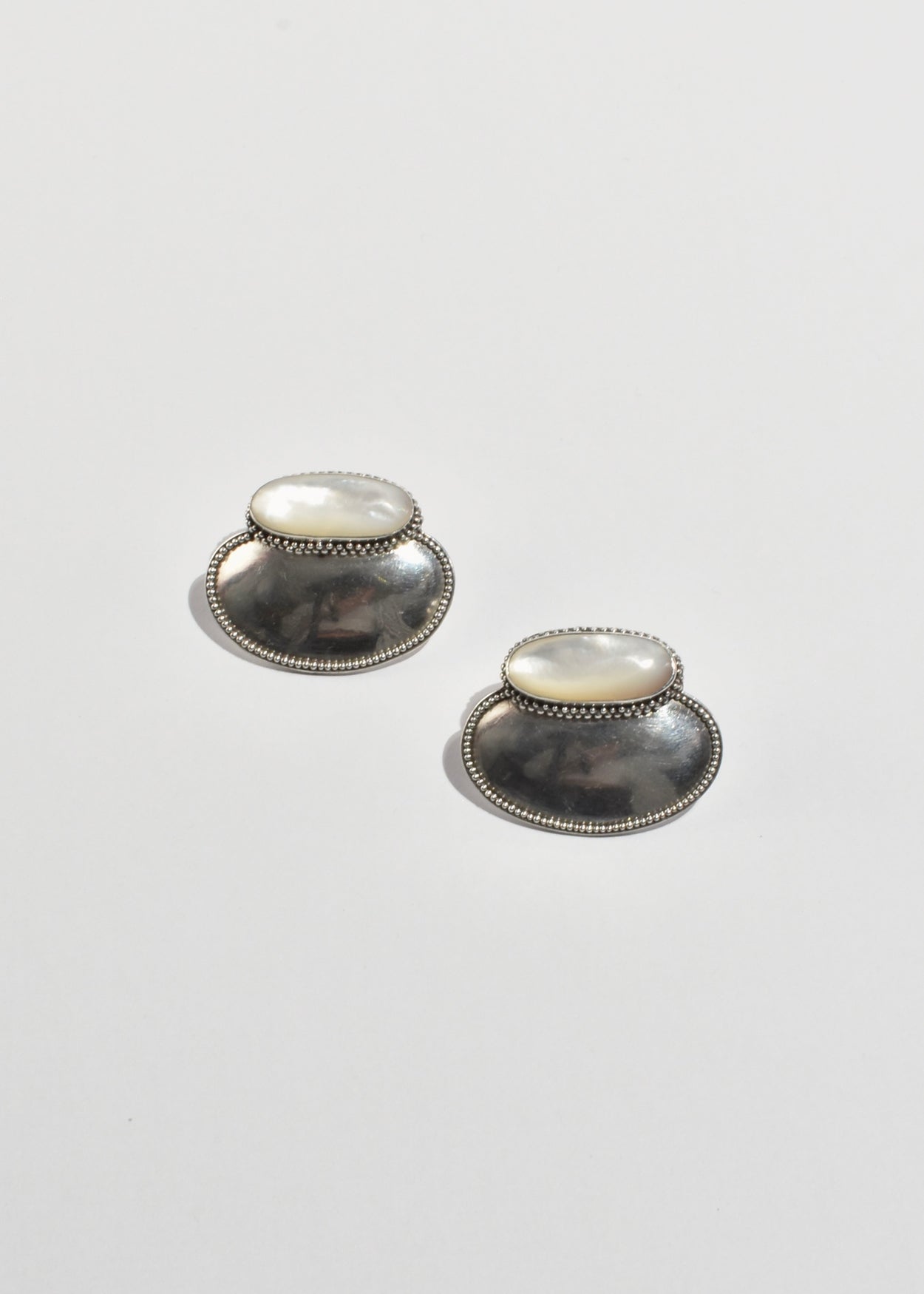 Mother of Pearl Statement Earrings