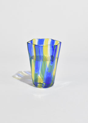 Yellow/Blue Venetian Glass Sample