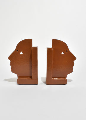 Profile Bookends in Cinnamon