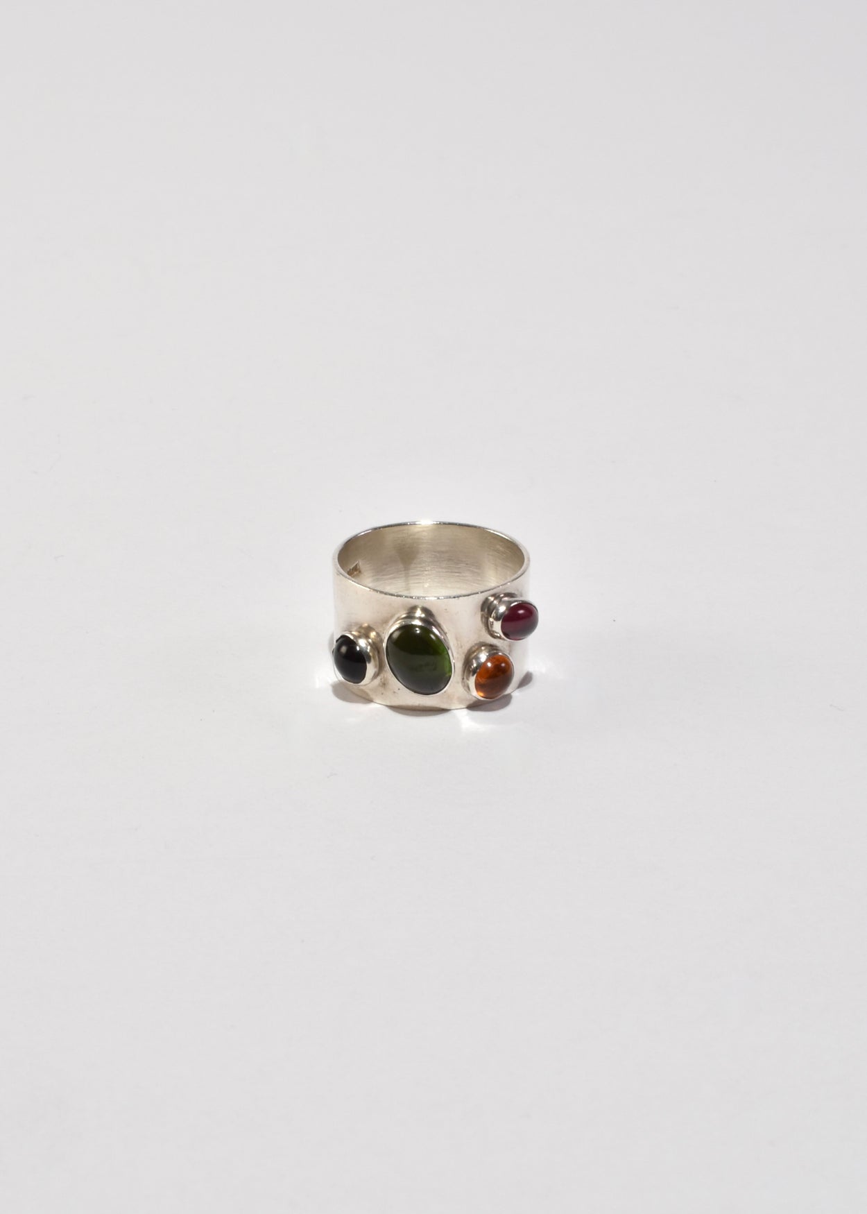 Silver Multi Stone Ring