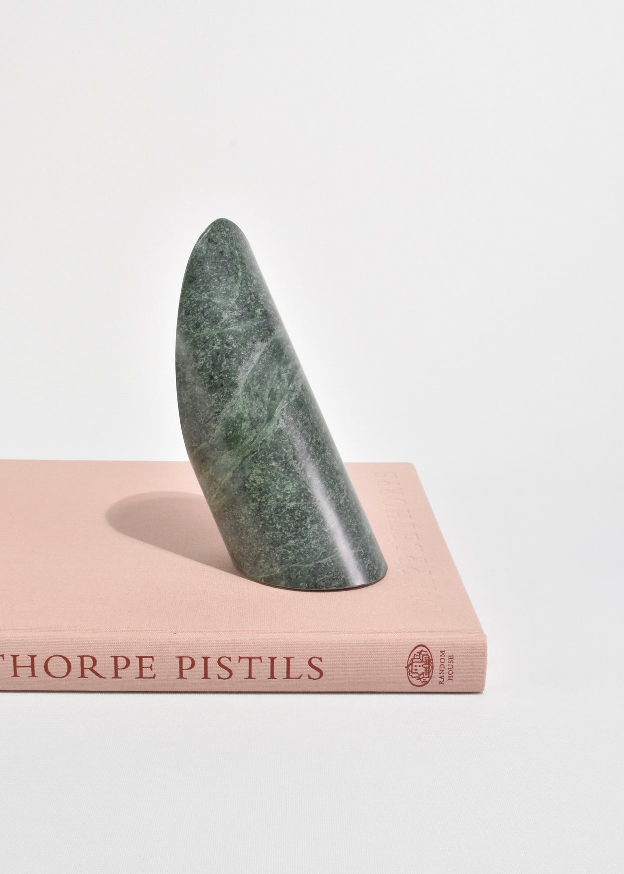 Green Slanted Stone Bookends