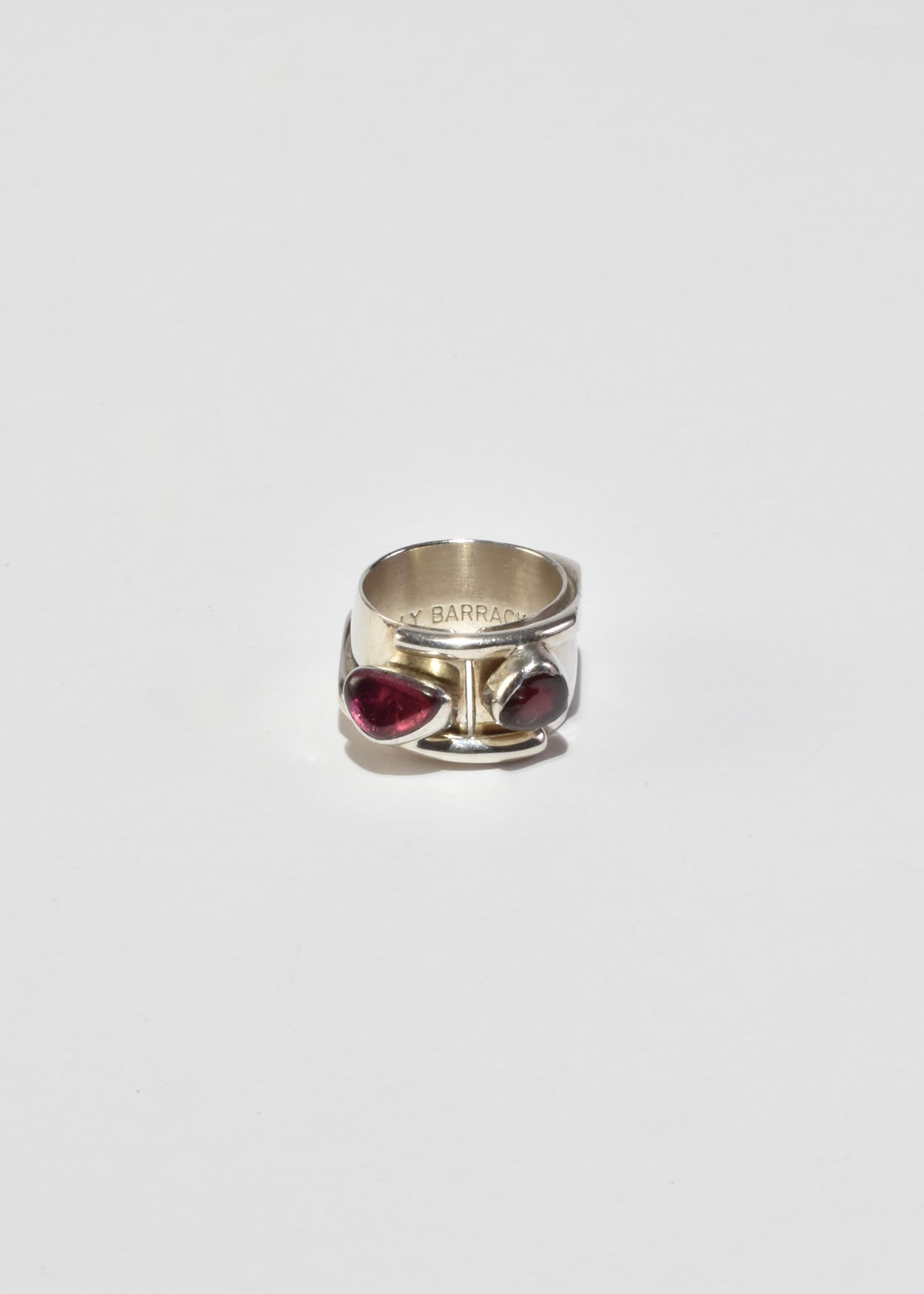 Abstract Tourmaline Ruby Ring