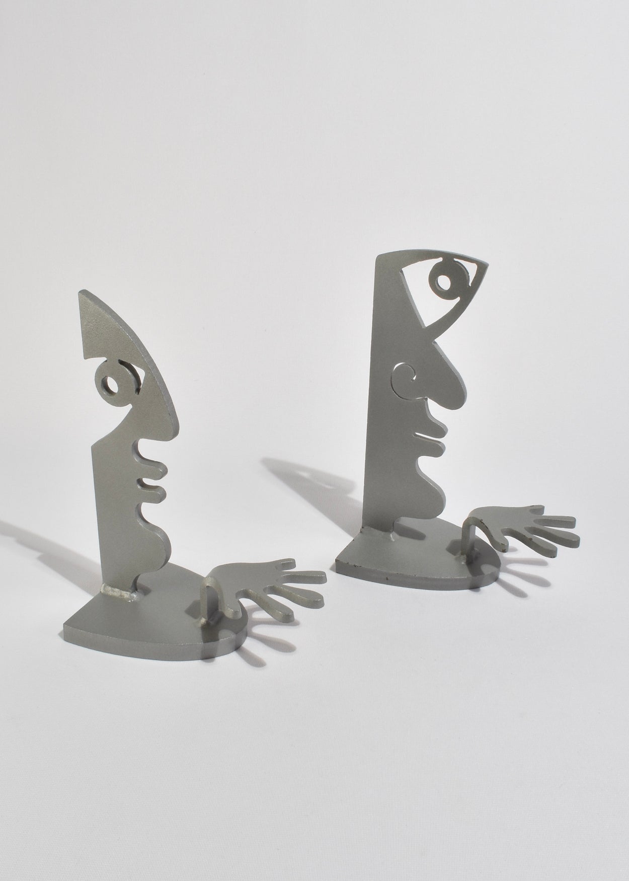 Metal Face Bookends