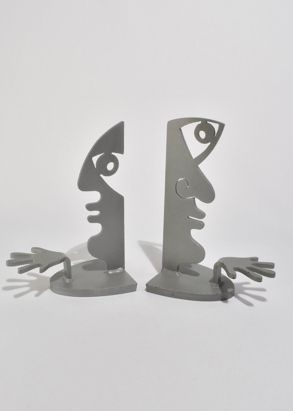 Metal Face Bookends