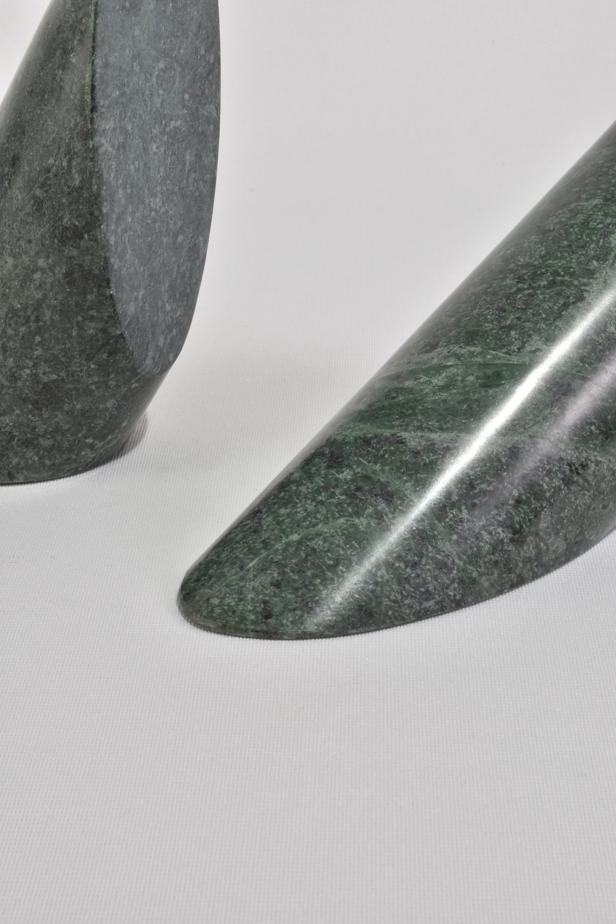 Green Slanted Stone Bookends