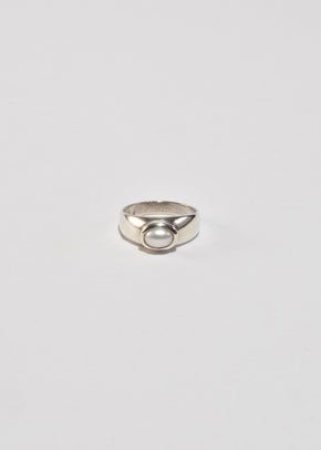 Silver Pearl Ring