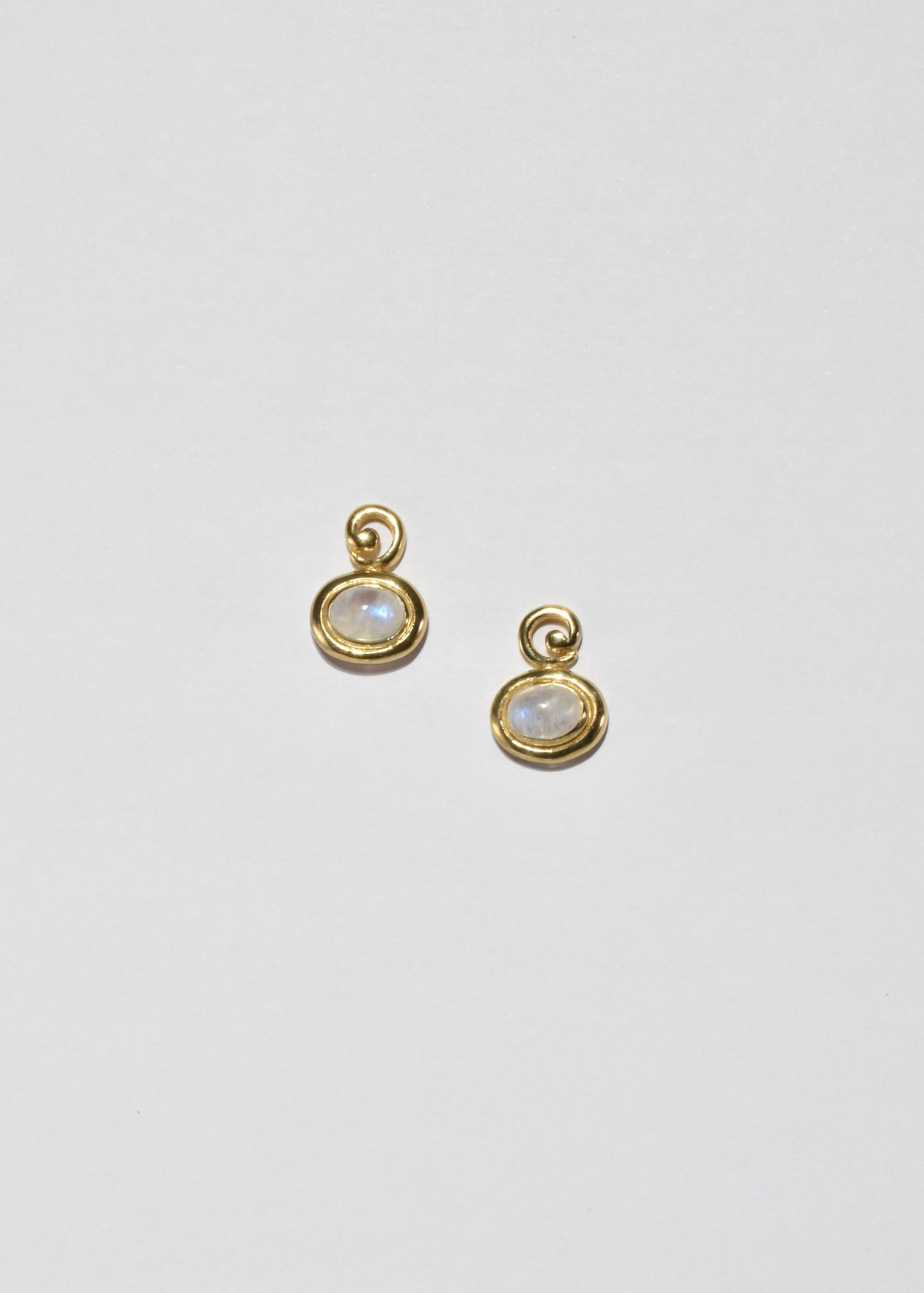 Gold Moonstone Earrings