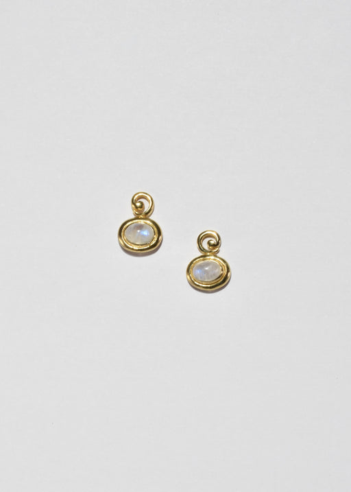 Gold Moonstone Earrings