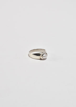 Silver Pearl Ring