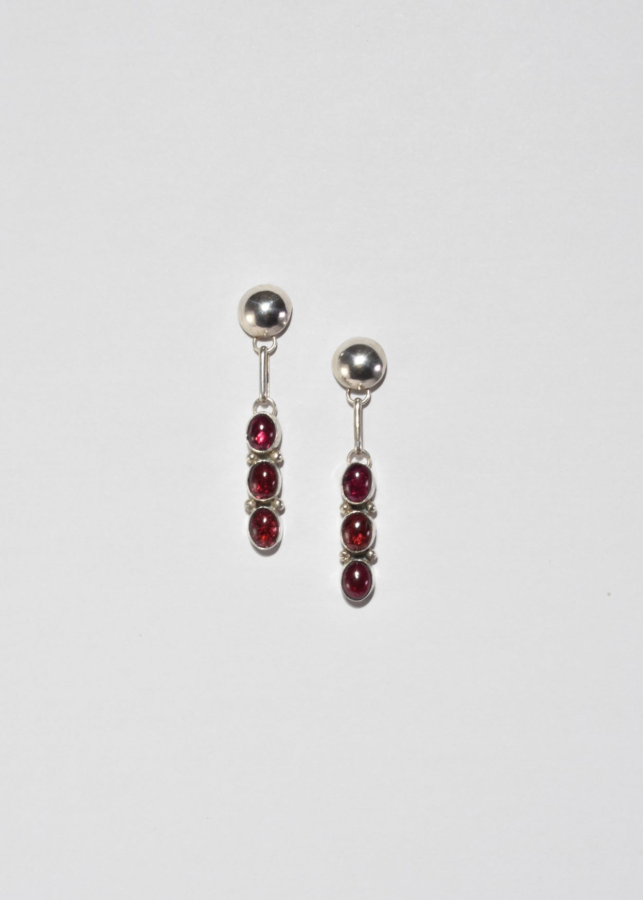 Garnet Drop Earrings