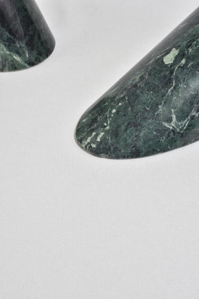 Green Slanted Stone Bookends