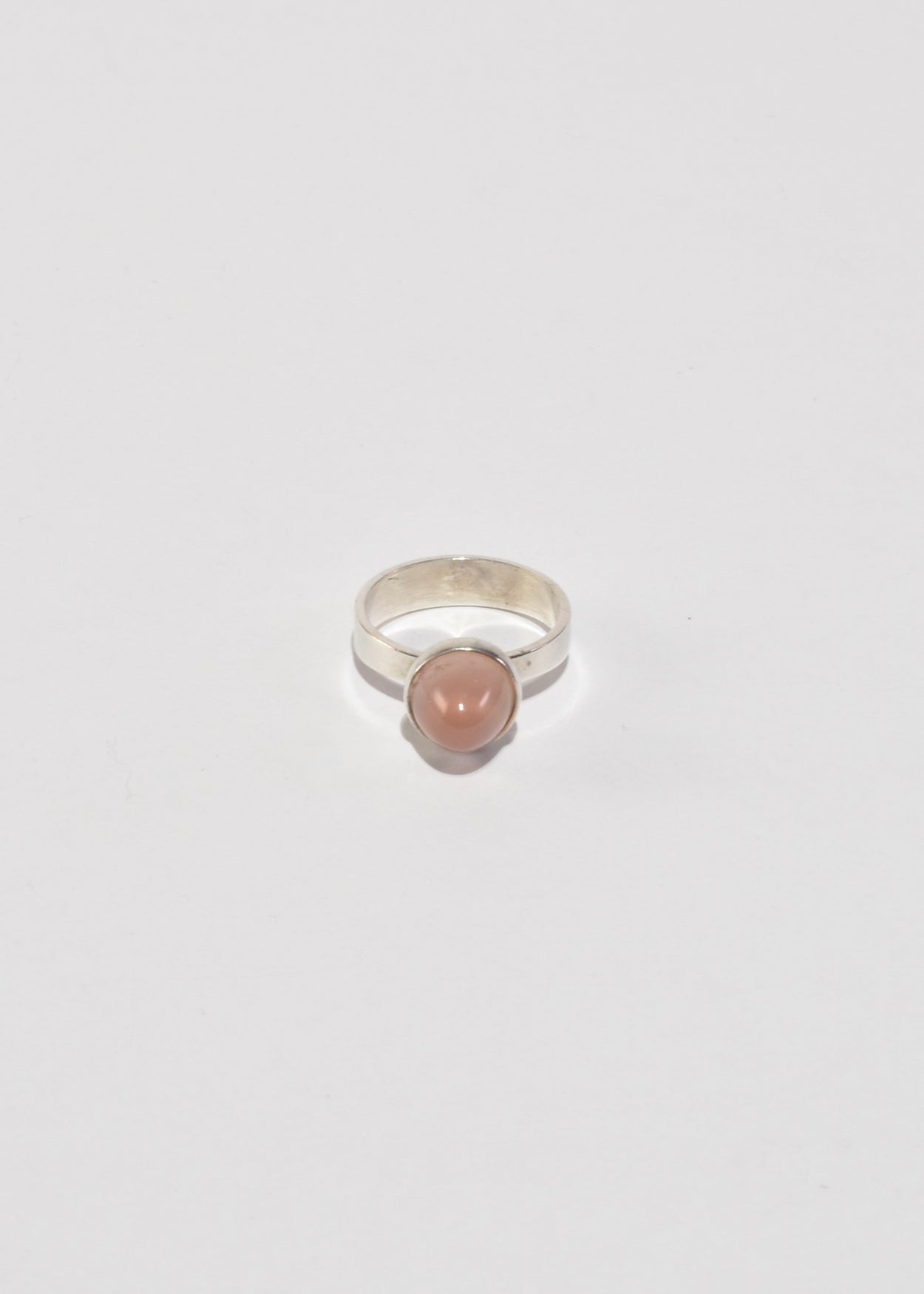 Silver Rose Quartz Ring