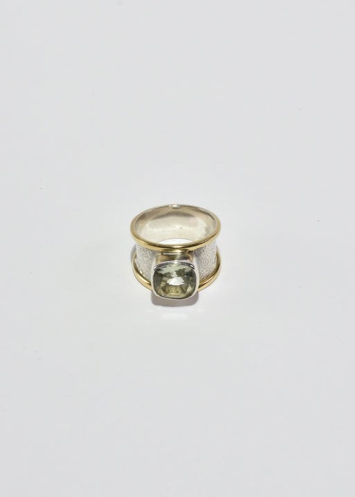 Green Amethyst Ring