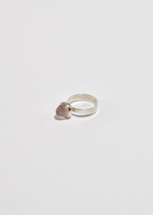 Silver Rose Quartz Ring