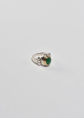 Silver Jade Ring