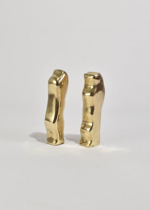 Biomorphic Brass Sculpture Set