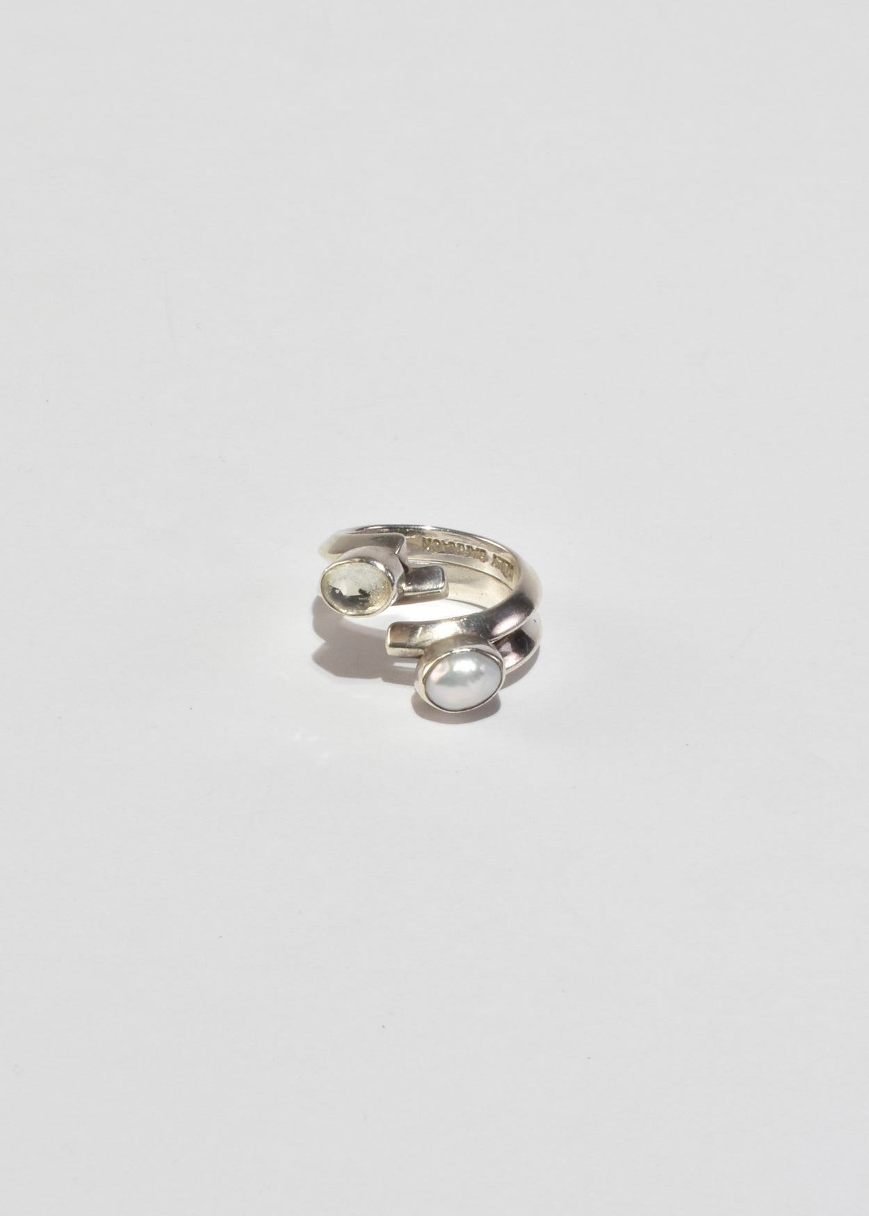 Quartz Pearl Ring